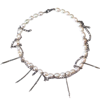 White Horn Necklace